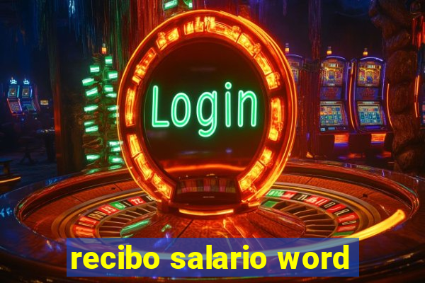 recibo salario word