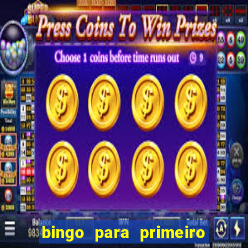 bingo para primeiro dia de aula