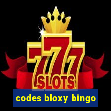 codes bloxy bingo