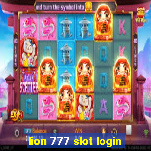 lion 777 slot login