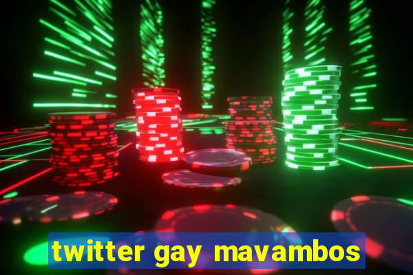 twitter gay mavambos