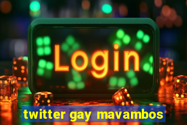 twitter gay mavambos