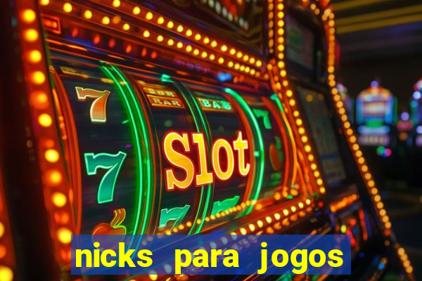 nicks para jogos de tiro