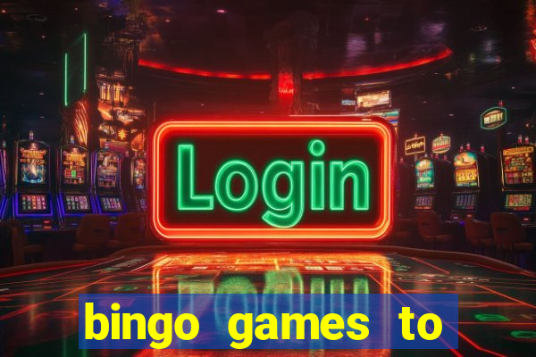 bingo games to play for free