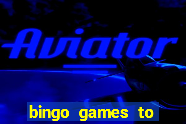 bingo games to play for free