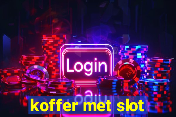 koffer met slot