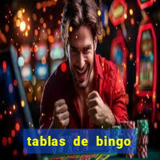 tablas de bingo para imprimir en excel