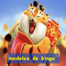 modelos de bingo para imprimir