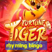 rhyming bingo