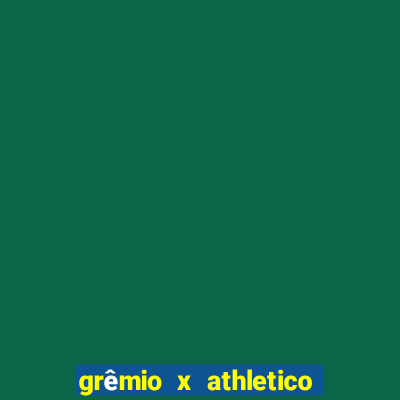 grêmio x athletico pr palpite