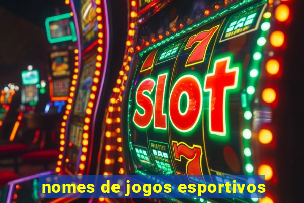 nomes de jogos esportivos