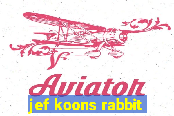 jef koons rabbit