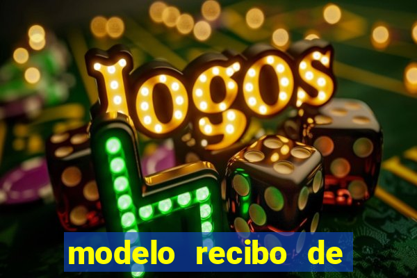 modelo recibo de pagamento autonomo