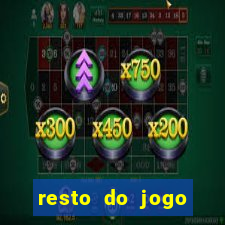 resto do jogo placar atual