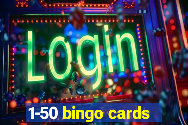 1-50 bingo cards