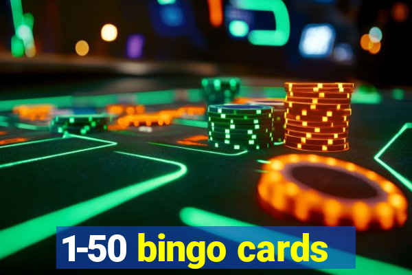 1-50 bingo cards