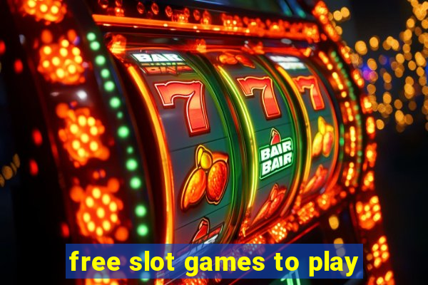 free slot games to play