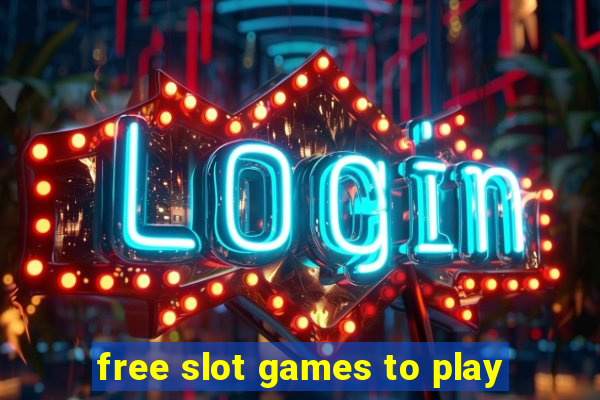 free slot games to play