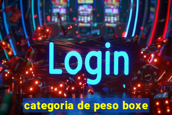 categoria de peso boxe