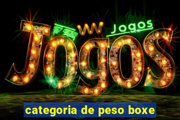 categoria de peso boxe