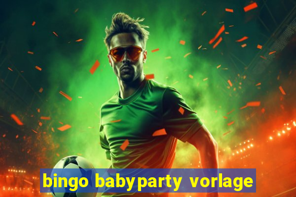 bingo babyparty vorlage