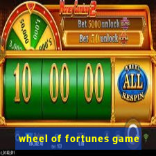 wheel of fortunes game