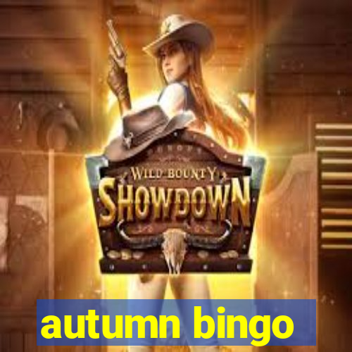 autumn bingo