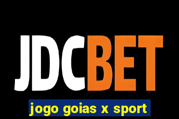 jogo goias x sport