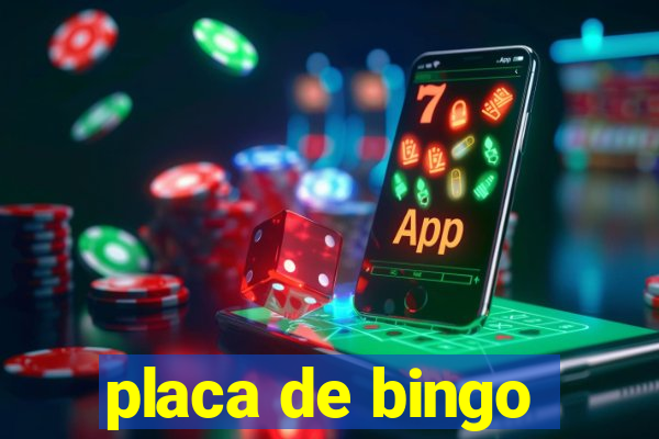 placa de bingo