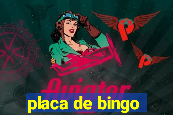 placa de bingo