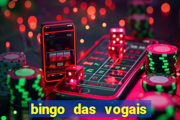 bingo das vogais colorido para imprimir