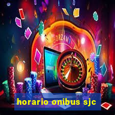 horario onibus sjc