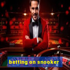 betting on snooker