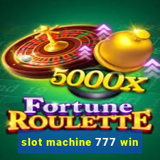 slot machine 777 win