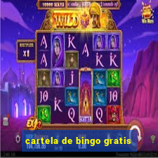 cartela de bingo gratis