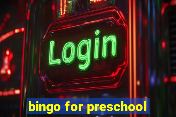 bingo for preschool