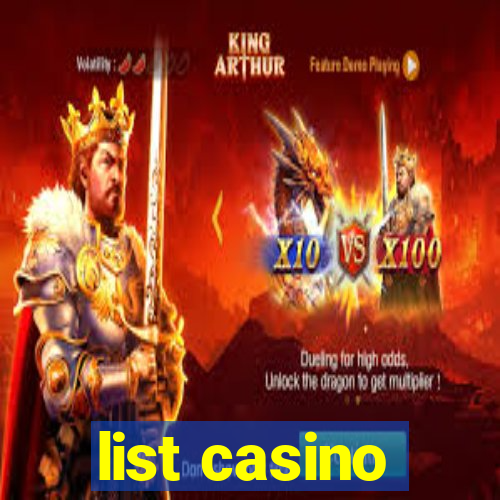 list casino