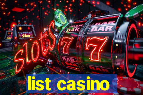 list casino