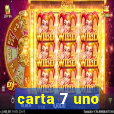 carta 7 uno