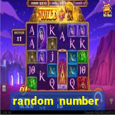 random number generator bingo