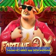 research rabbit app Informational