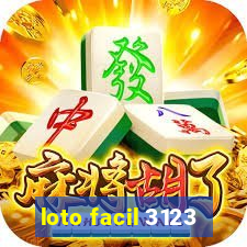 loto facil 3123