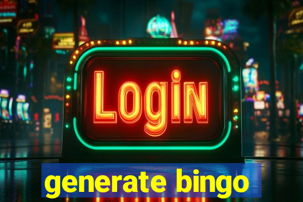 generate bingo