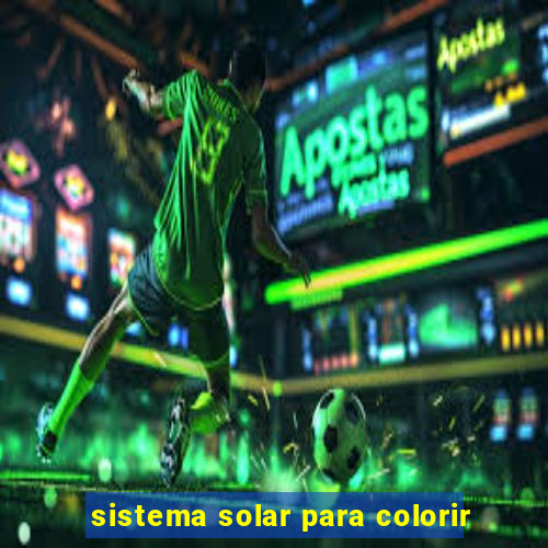 sistema solar para colorir