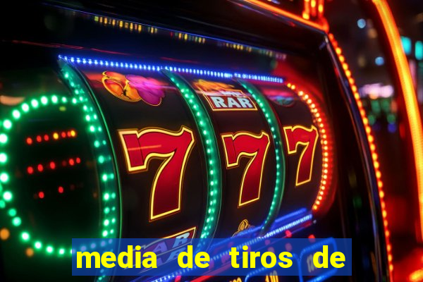 media de tiros de meta por jogo