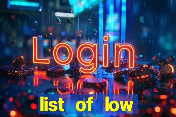 list of low volatility slot machines