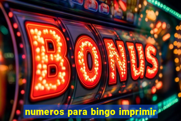 numeros para bingo imprimir