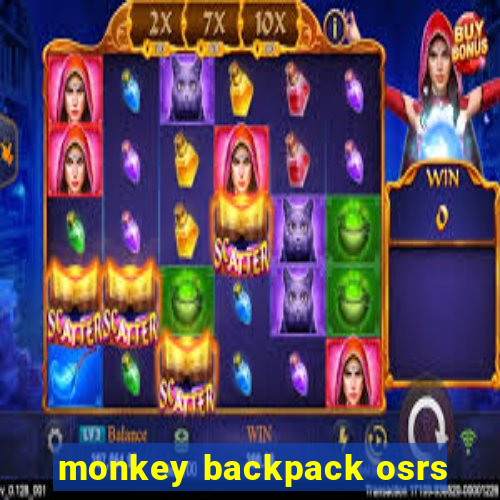 monkey backpack osrs