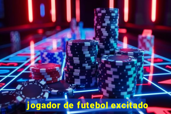 jogador de futebol excitado