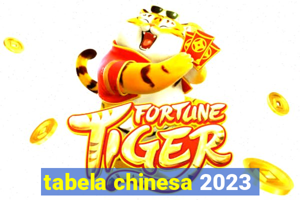 tabela chinesa 2023